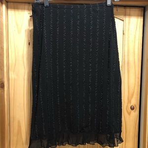 Gorgeous pencil ribbon detail with ruffle skirt